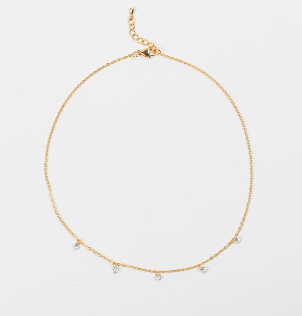 Nullah Drop gold necklace